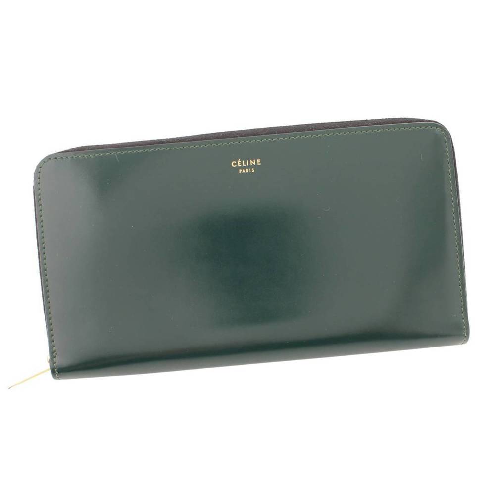 Celine Long Wallet Multi Green Function Zip Large - image 1